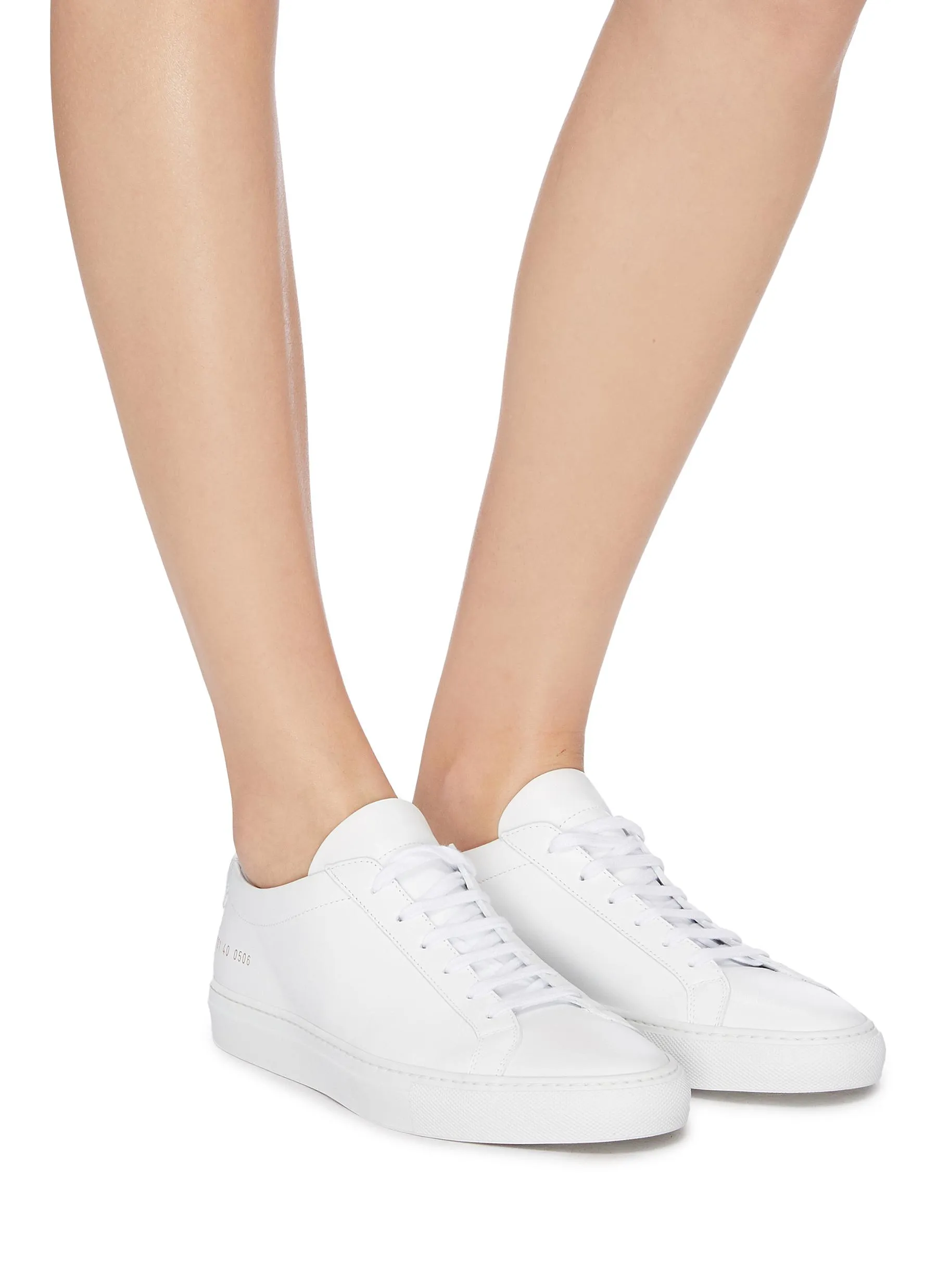 -----------COMMON PROJECTS  ---- ------------WHITE ----'Original Achilles' leather sneakers --