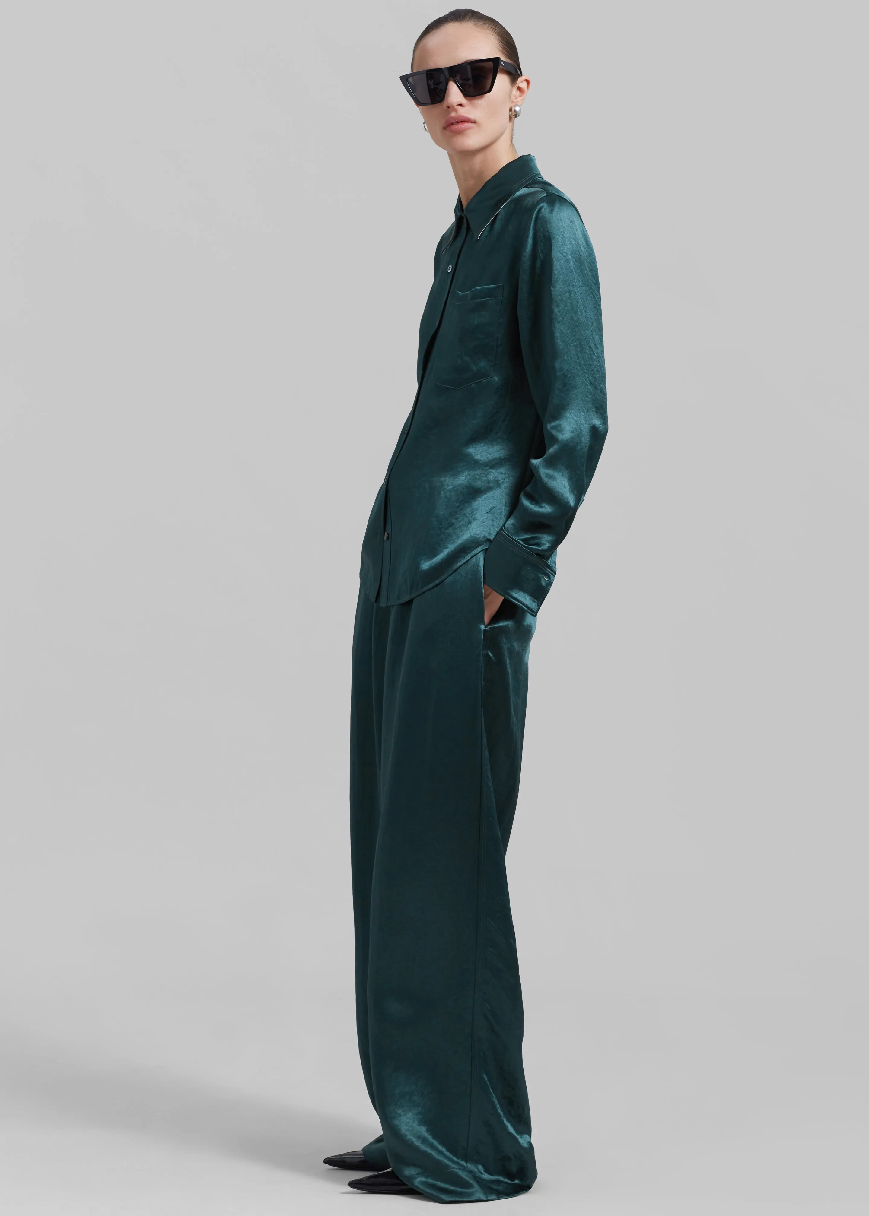 3.1 Phillip Lim Pajama Trousers - Deep Ocean