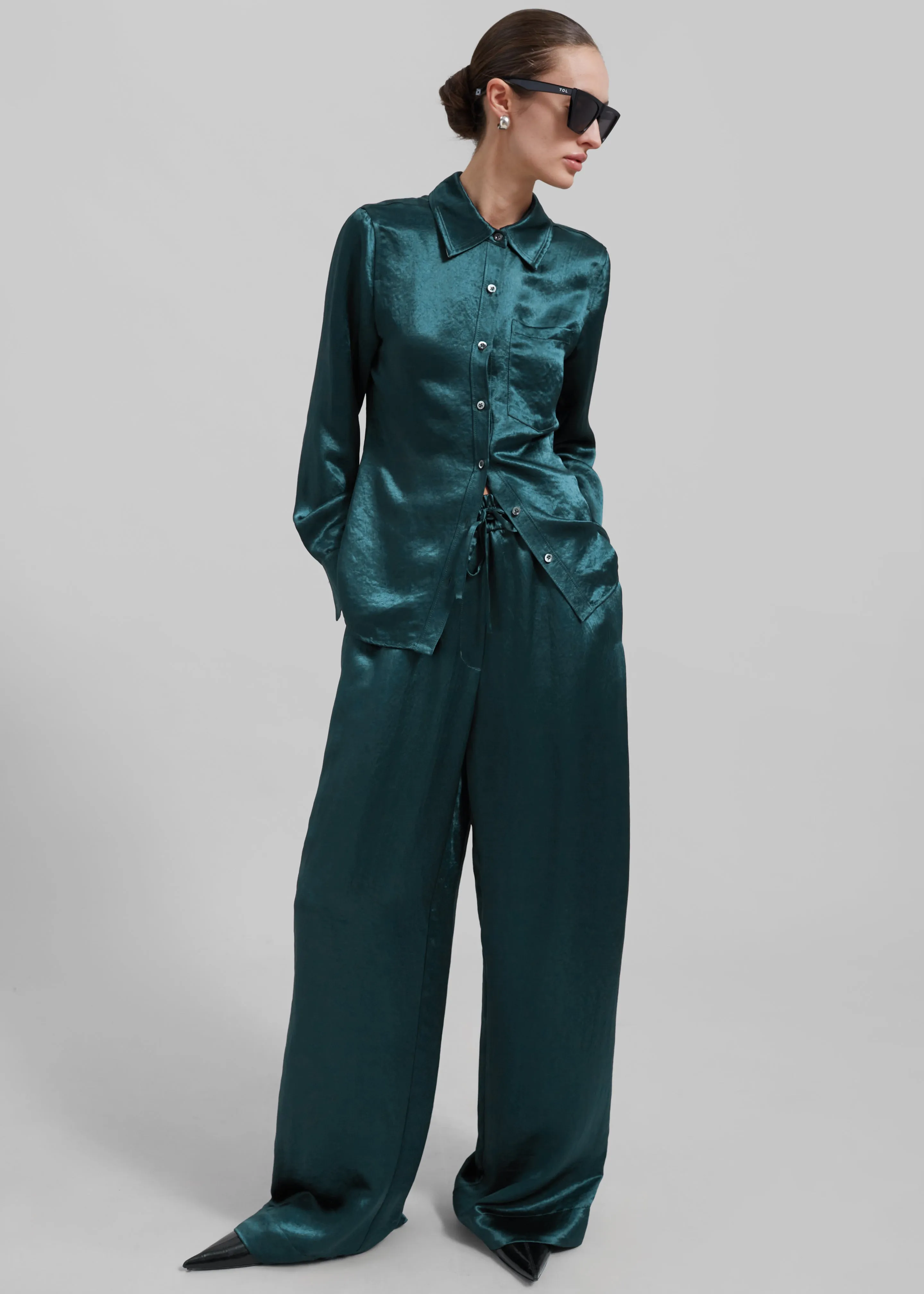 3.1 Phillip Lim Pajama Trousers - Deep Ocean