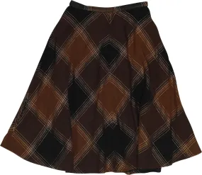 70s Checked Skirt | ThriftTale