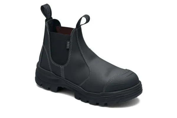 8001 Blundstone RotoFlex Steel Elastic Side Safety Boot Black