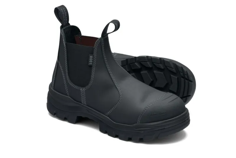 8001 Blundstone RotoFlex Steel Elastic Side Safety Boot Black