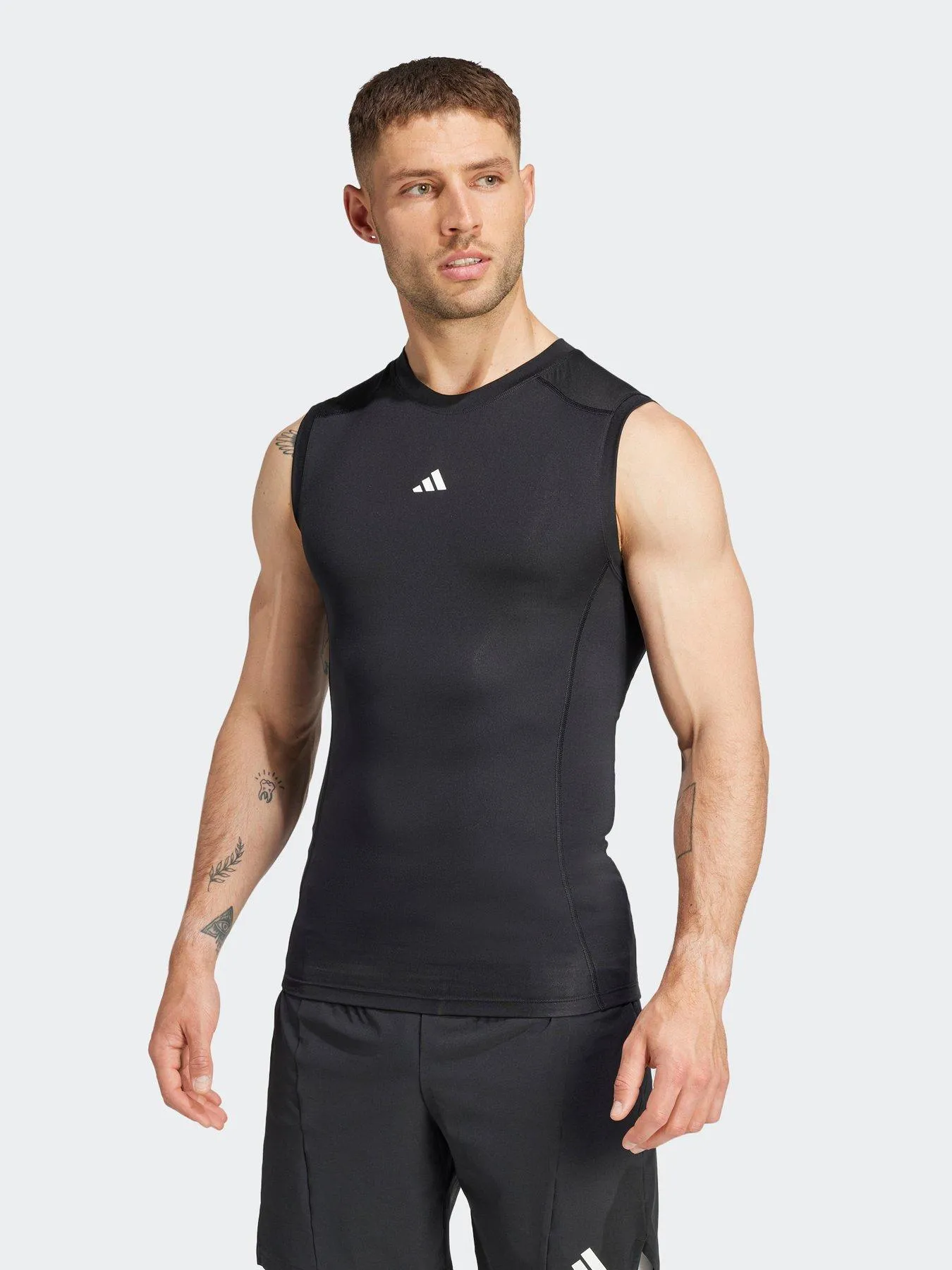 adidas Mens Training Tech Fit Vest - Black