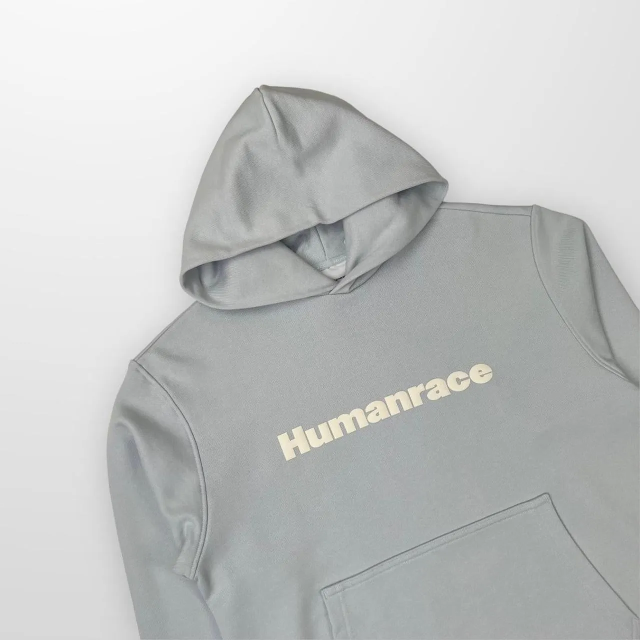 Adidas x Pharrell Williams Humanrace Basics Hoodie In Pastel Blue