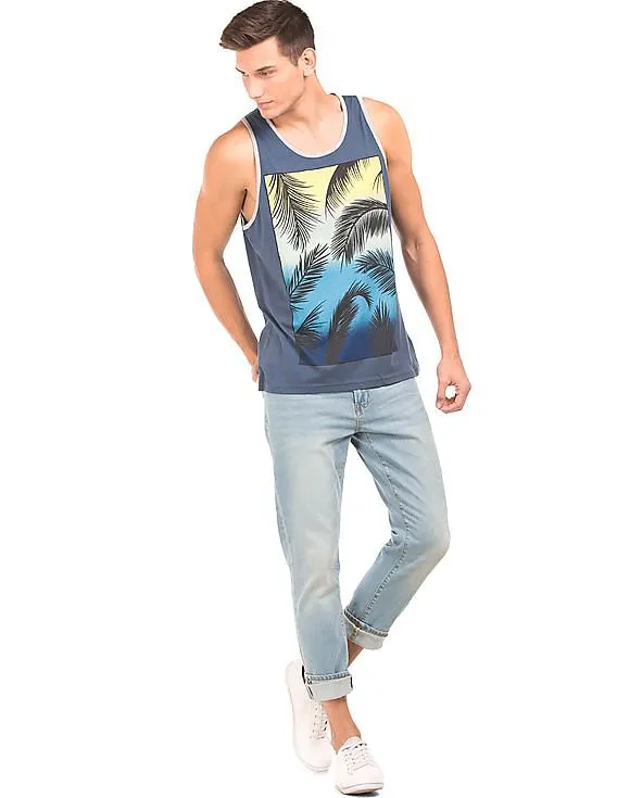 Aeropostale Regular Fit Printed Tank