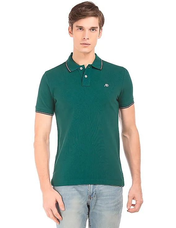 Aeropostale Tipped Pique Polo Shirt