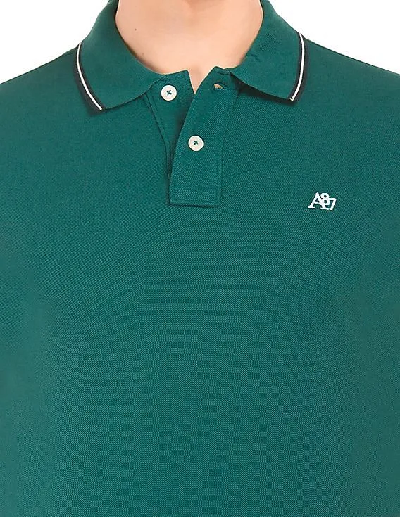 Aeropostale Tipped Pique Polo Shirt