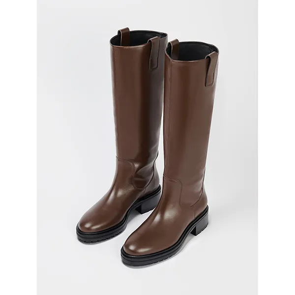 Aeyde Henry Knee-High Riding Boot Moka