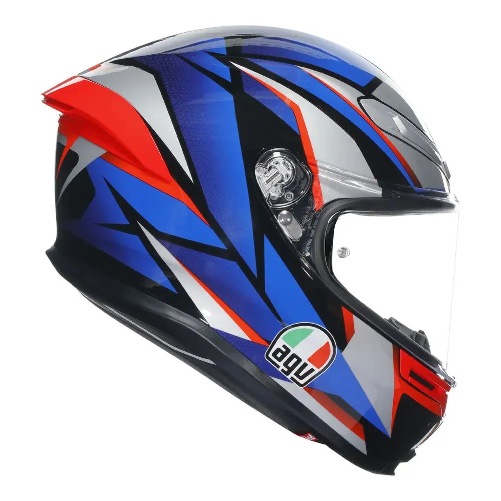 AGV - K6 S Slashcut Blue/Grey/Red Helmet