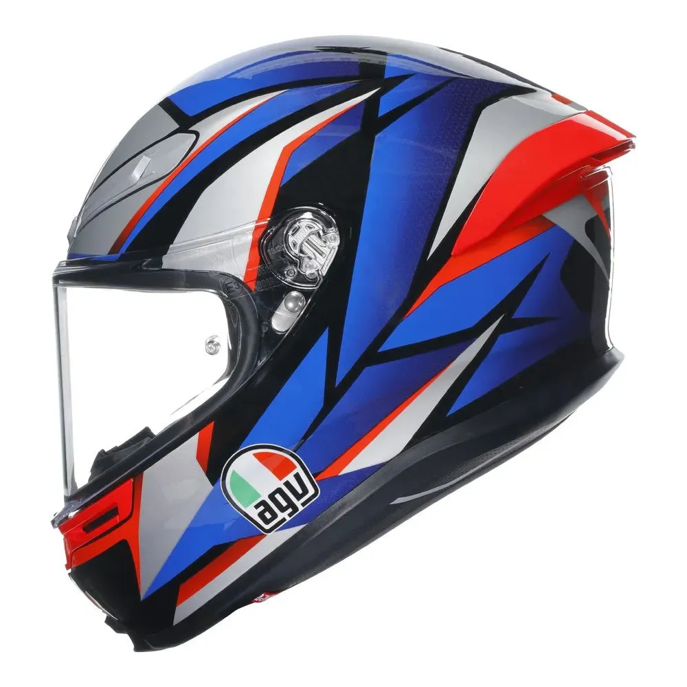 AGV - K6 S Slashcut Blue/Grey/Red Helmet