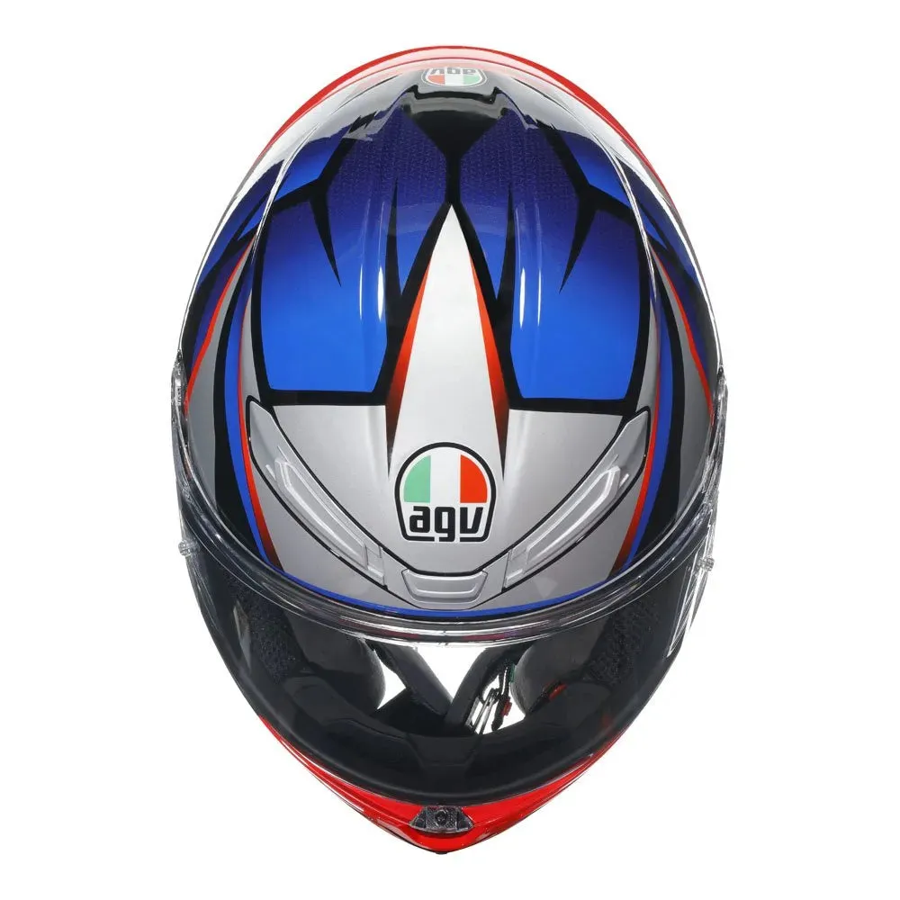 AGV - K6 S Slashcut Blue/Grey/Red Helmet