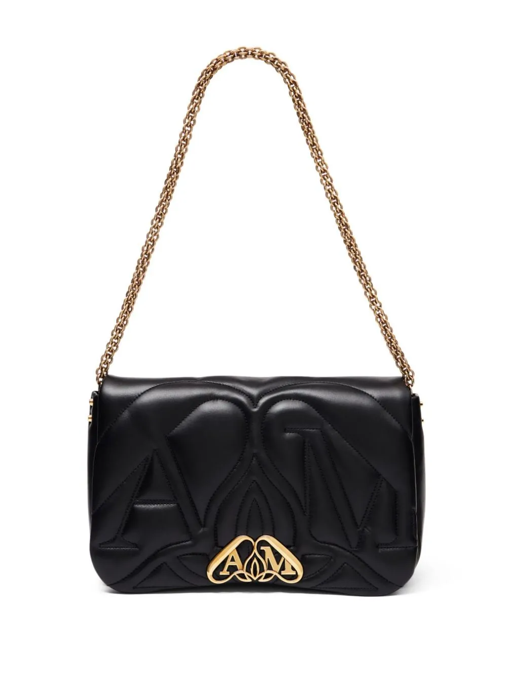 Alexander McQueen    Alexander Mc Queen Seal Leather Shoulder Bag