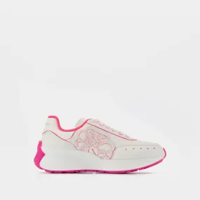 Alexander McQueen  Sneakers in White/Pink Leather