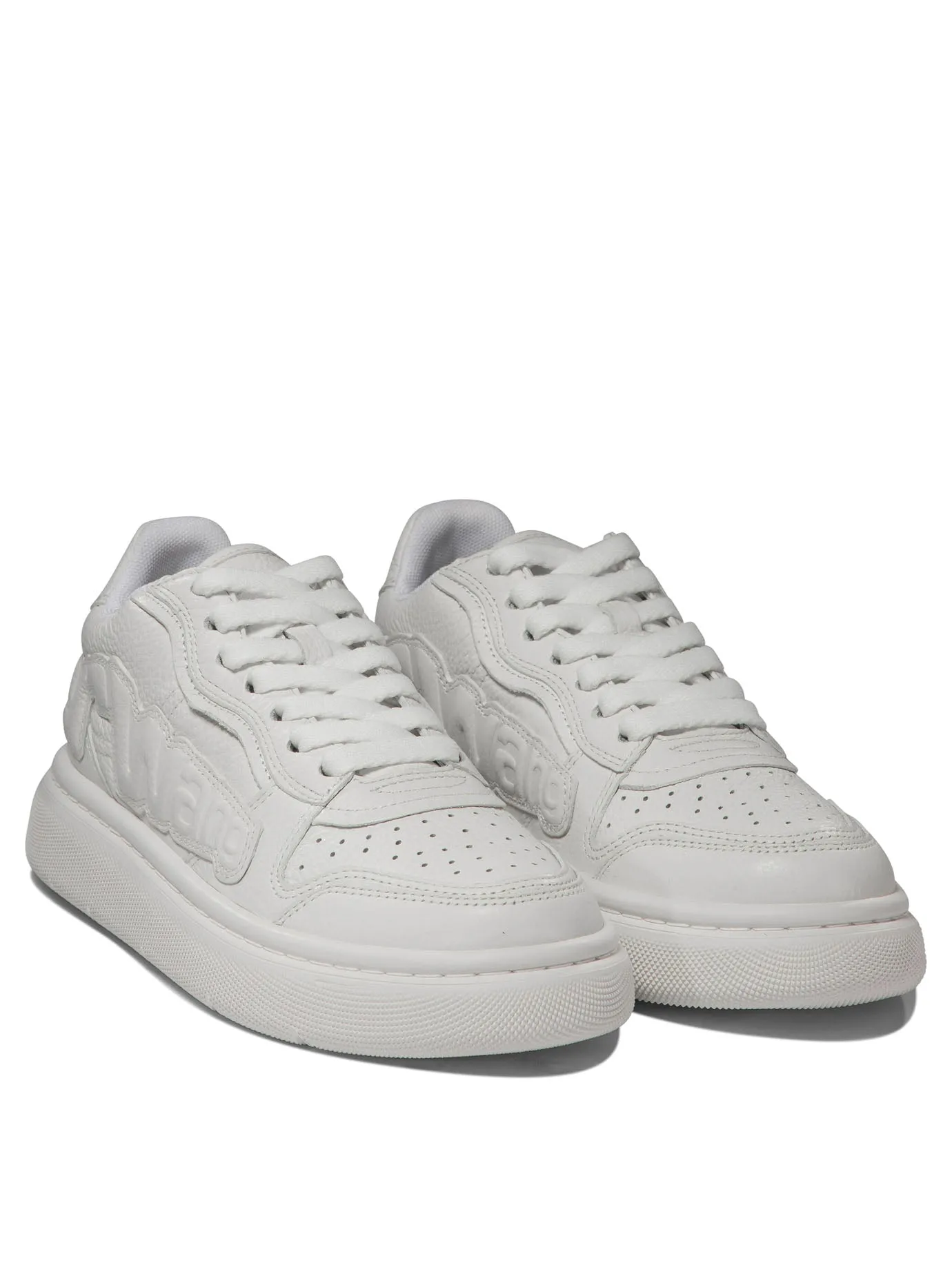 Alexander Wang    Alexander Wang Puff Pebble Leather Sneakers With Logo