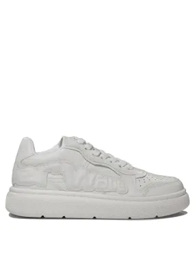 Alexander Wang    Alexander Wang Puff Pebble Leather Sneakers With Logo