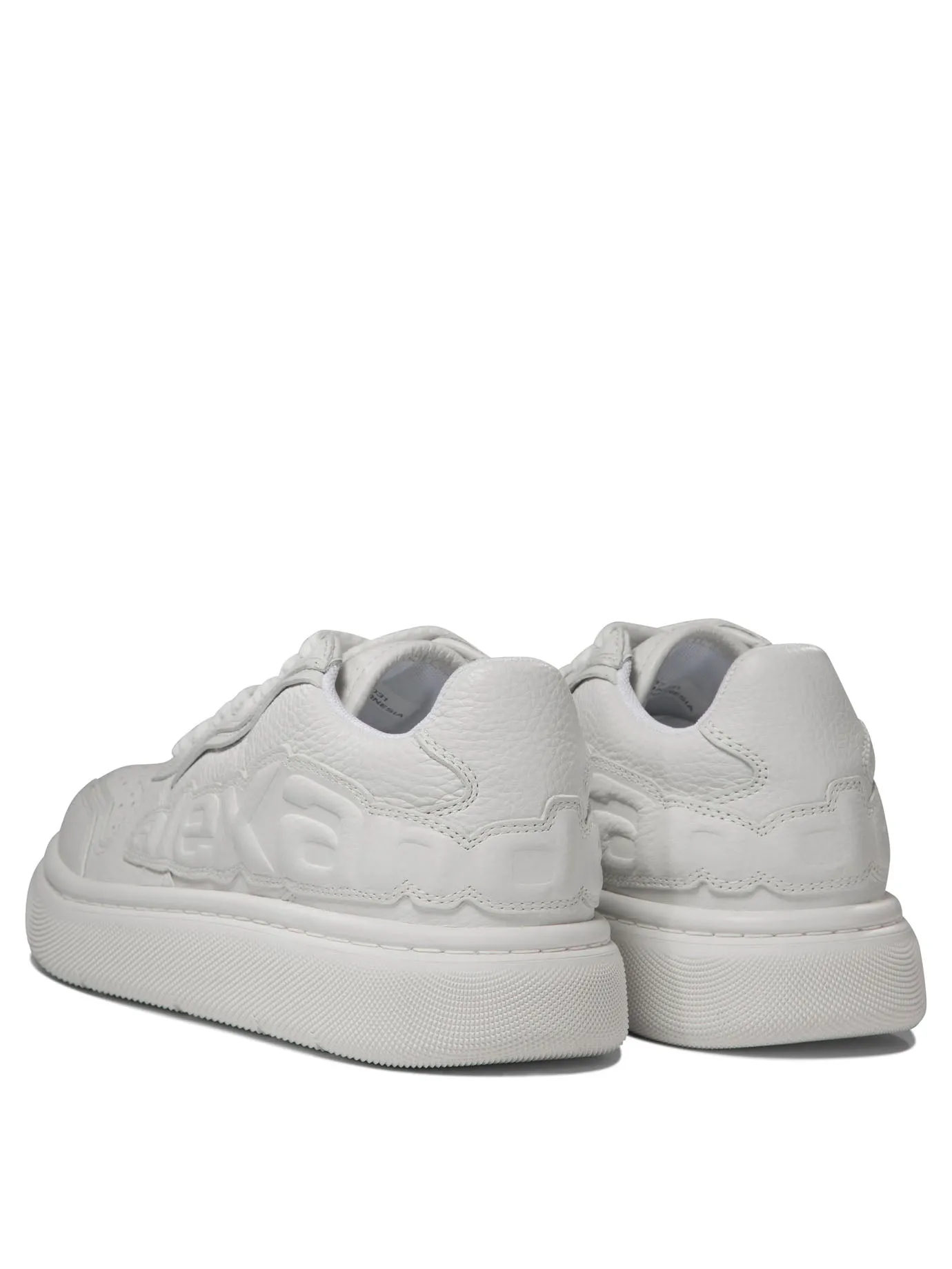 Alexander Wang    Alexander Wang Puff Pebble Leather Sneakers With Logo