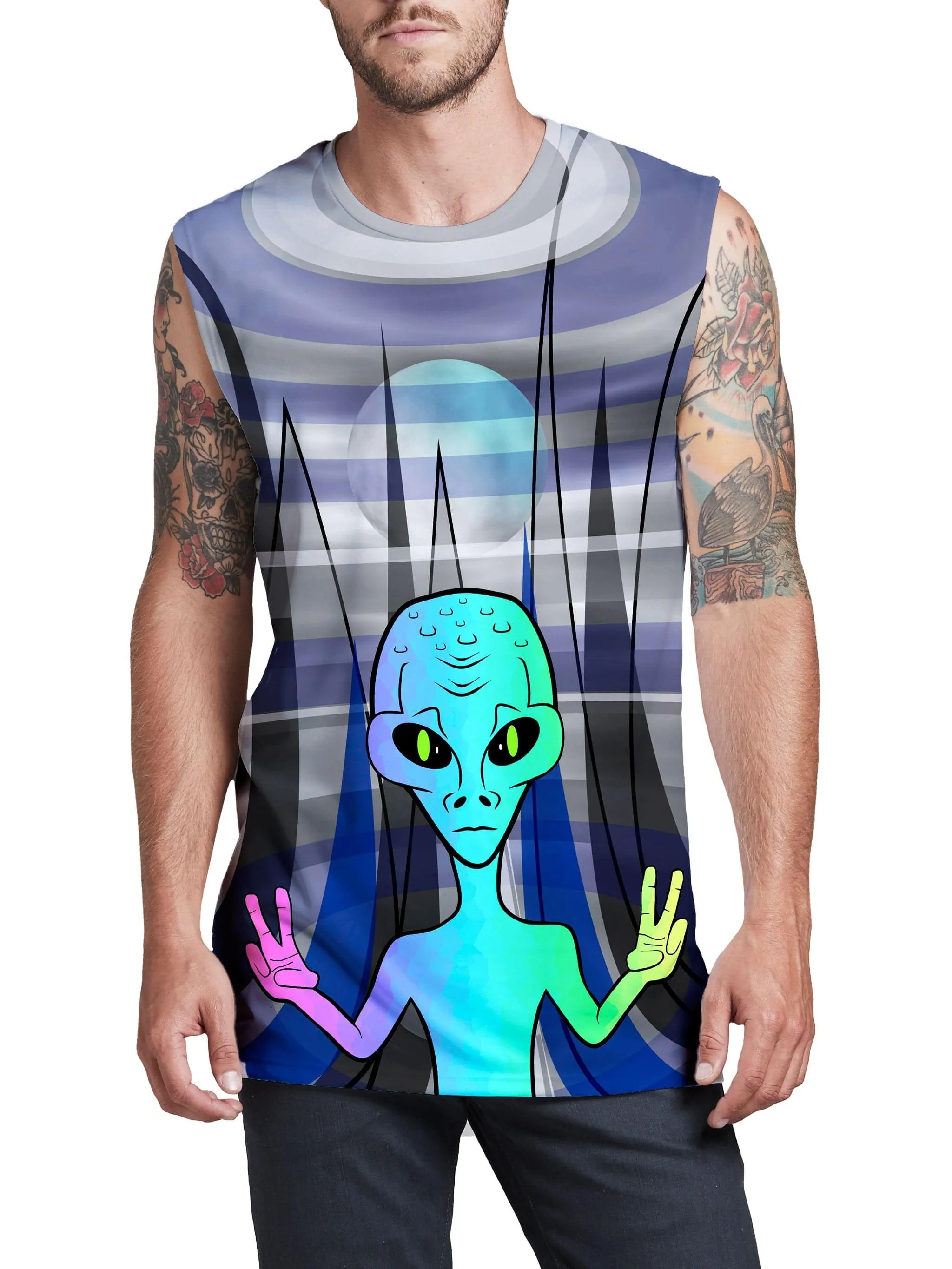 Alien Arrival Men's Muscle Tank