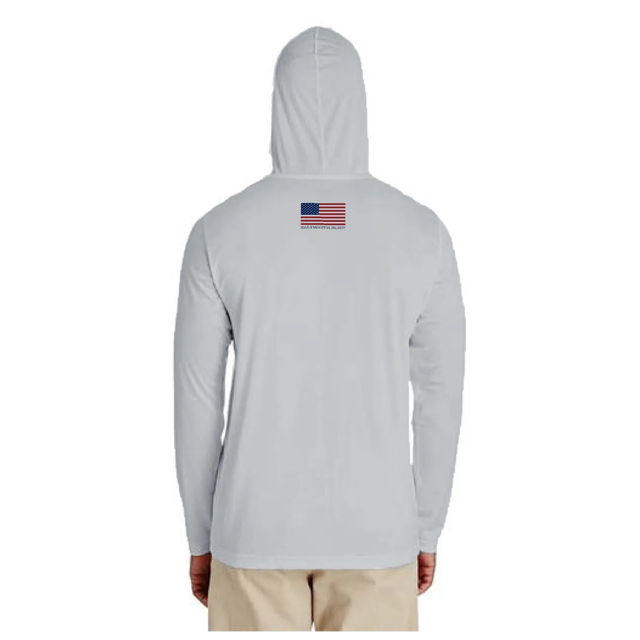 American Flag Long Sleeve UPF 50+ Dry-Fit Hoodie