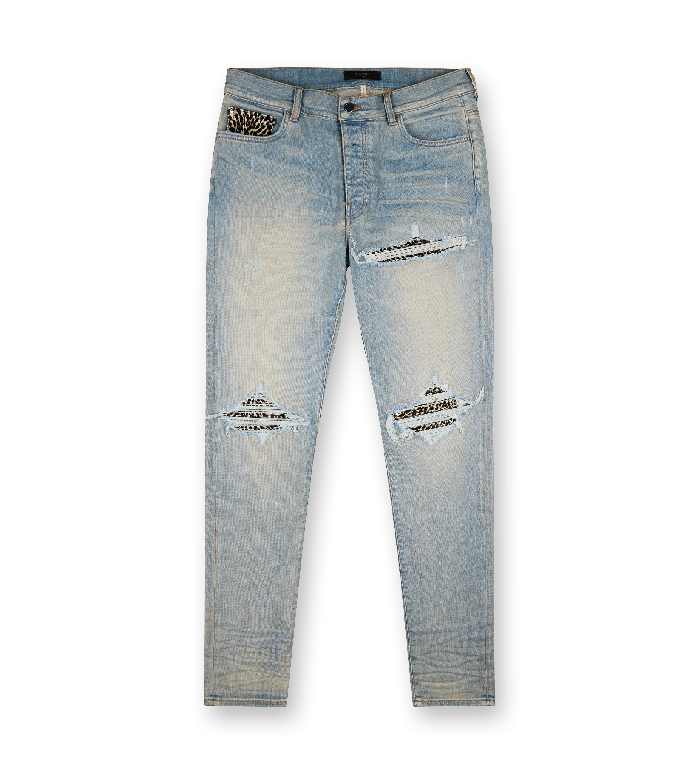 Amiri    Leopard MX1 Jeans