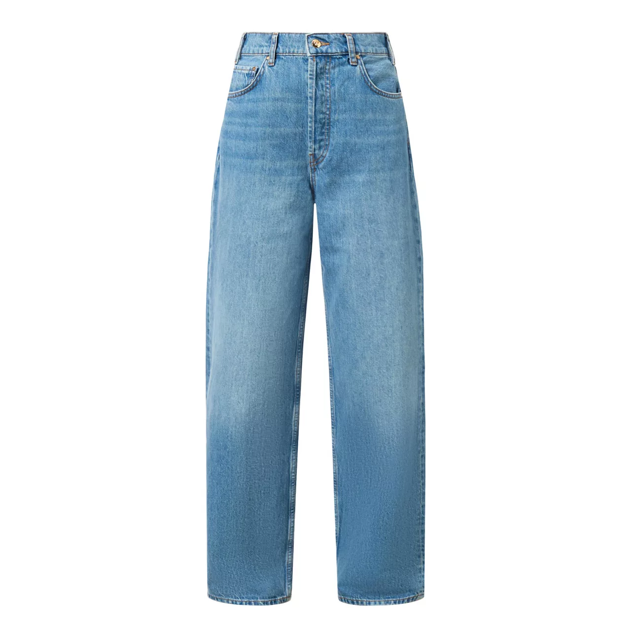 ANINE BING Gavin Long Straight-Leg Jeans - Blue