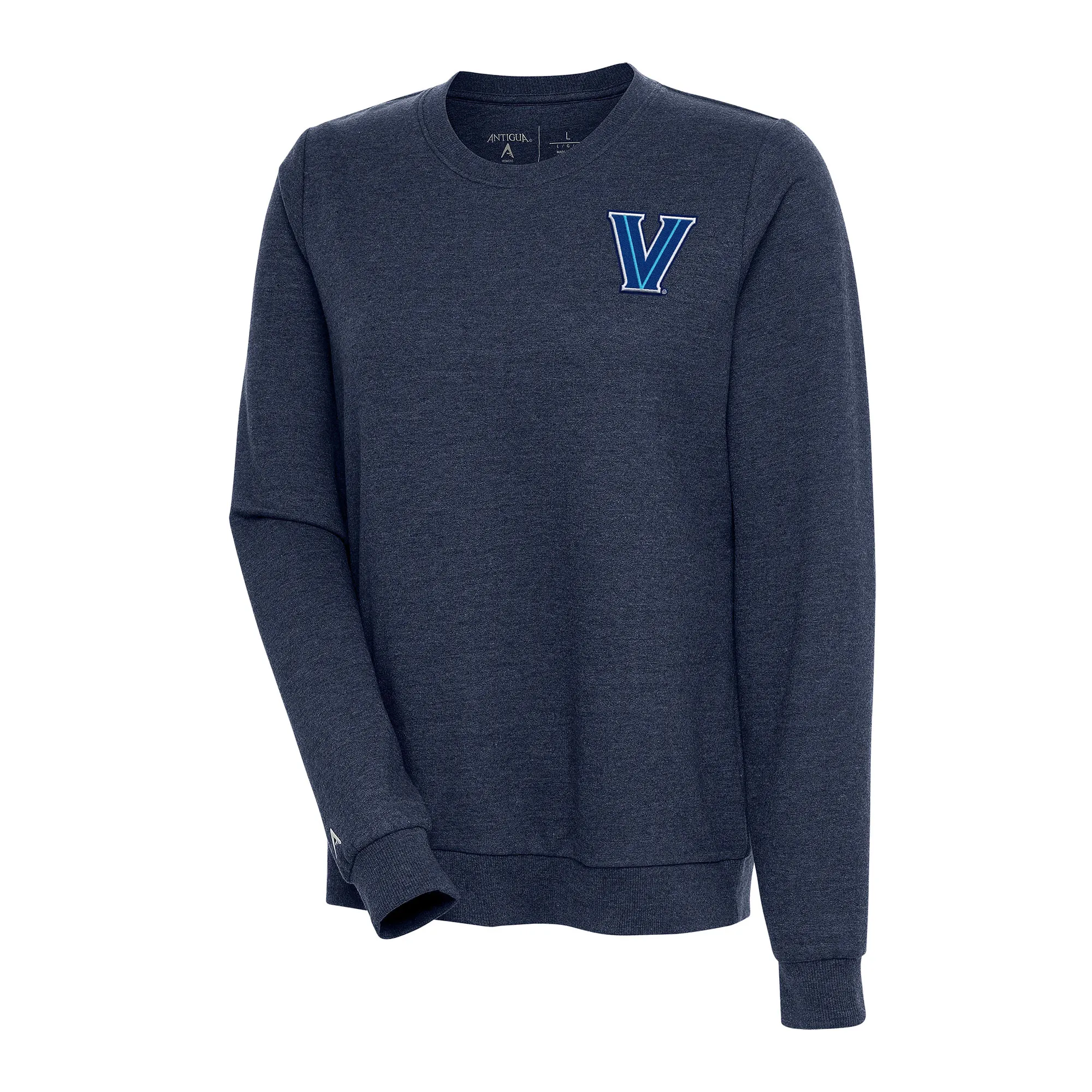 Antigua Villanova Wildcats Women's Heather Navy Action Pullover Sweatshirt