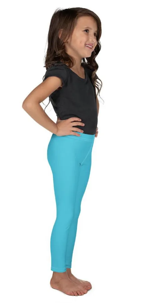 Aqua Turquoise Kid's Leggings