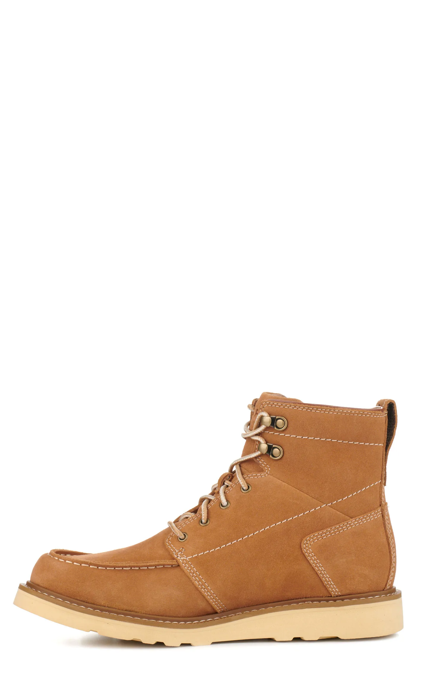 Ariat Men's Recon Natural Suede Moc Toe Lace Up Boot