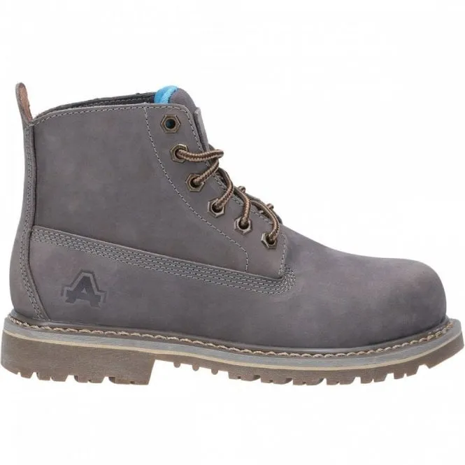 AS105 Mimi Lace Up Safety Boot Grey UK7 *One Size Only - Outlet Store*