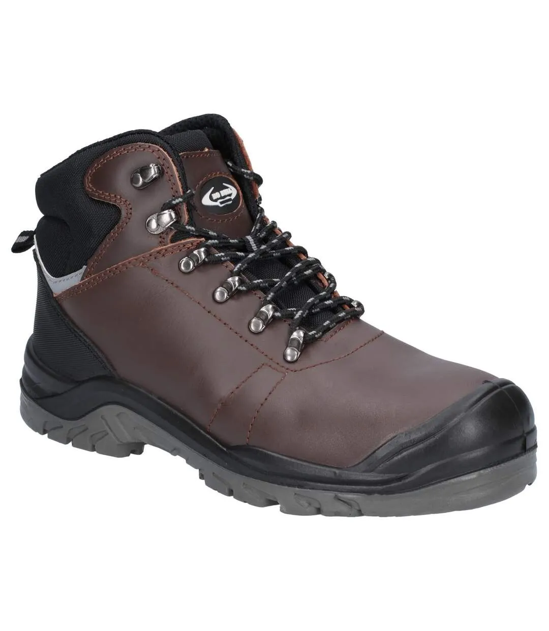 As203 mens laymore leather safety boot brown Amblers