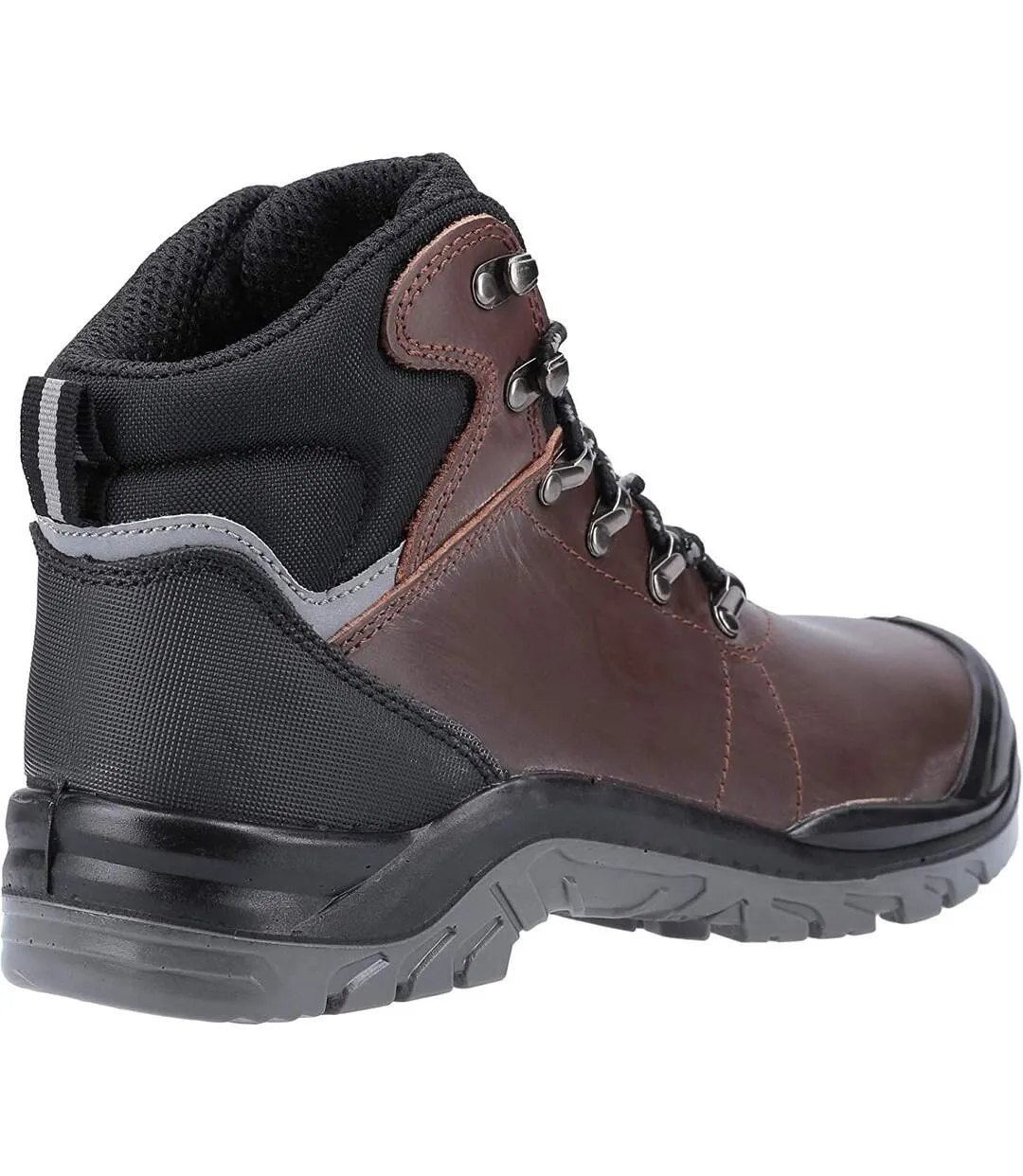 As203 mens laymore leather safety boot brown Amblers