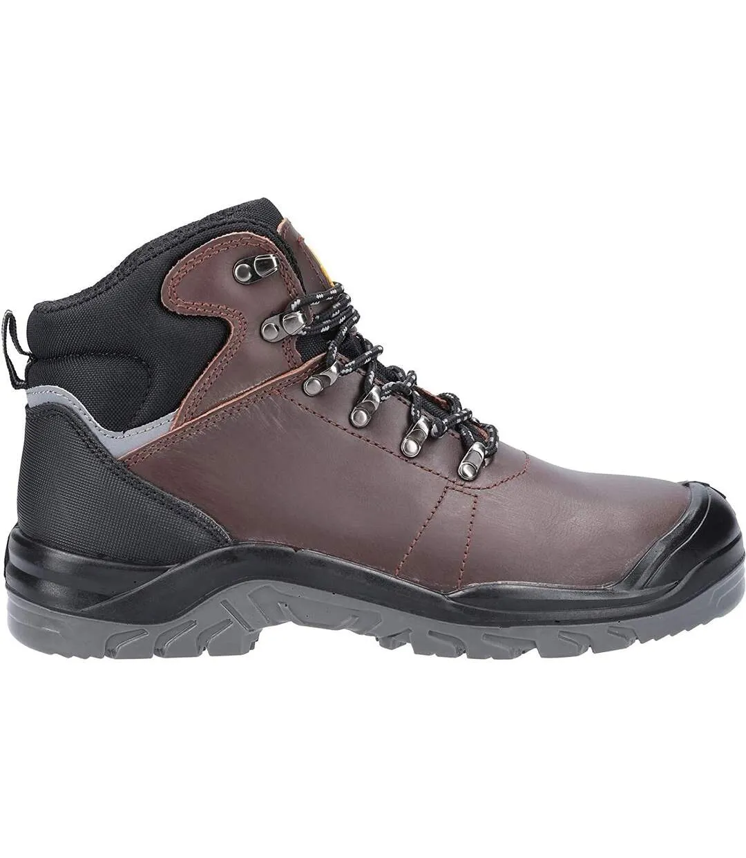 As203 mens laymore leather safety boot brown Amblers