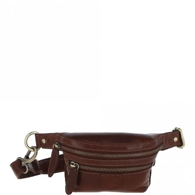 Ashwood Leather Waist Bag - Chestnut Tan: T-74