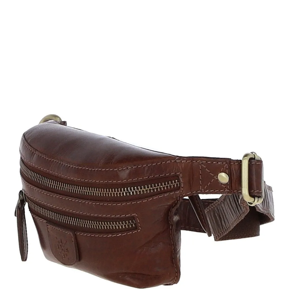 Ashwood Leather Waist Bag - Chestnut Tan: T-74