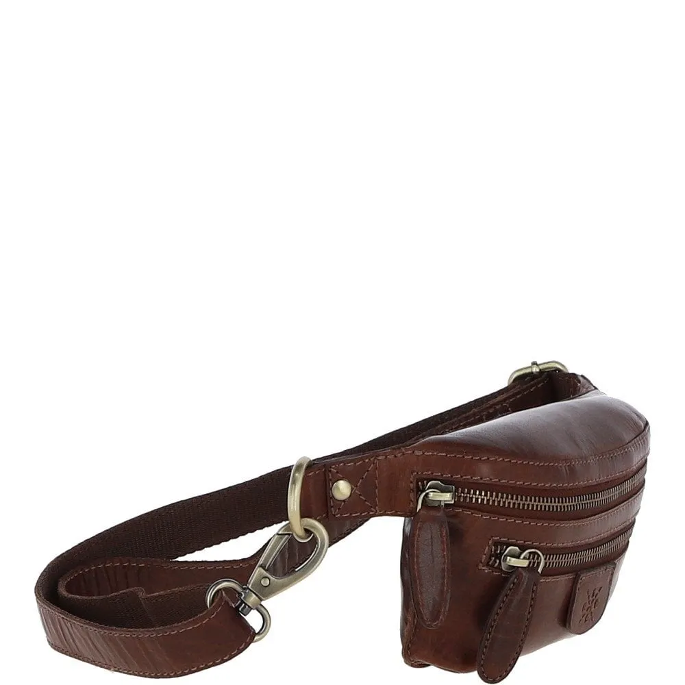 Ashwood Leather Waist Bag - Chestnut Tan: T-74