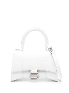 Balenciaga    Balenciaga Hourglass Xs Leather Handbag