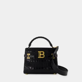 Balmain  Bbuzz 22 Shoulder bag- Balmain - Leather - Black