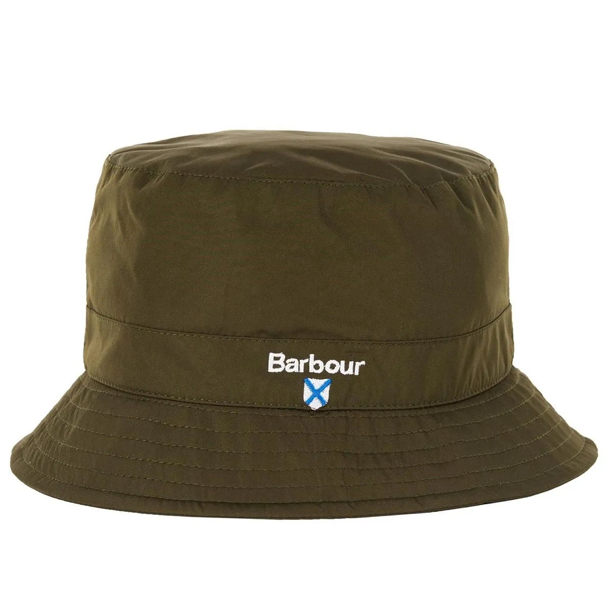 Barbour Crest Waterproof Packaway Sports Hat | Olive