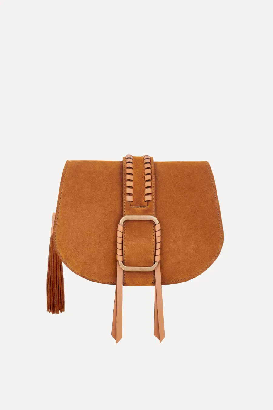 Ba&sh Teddy Shoulder Bag Cognac