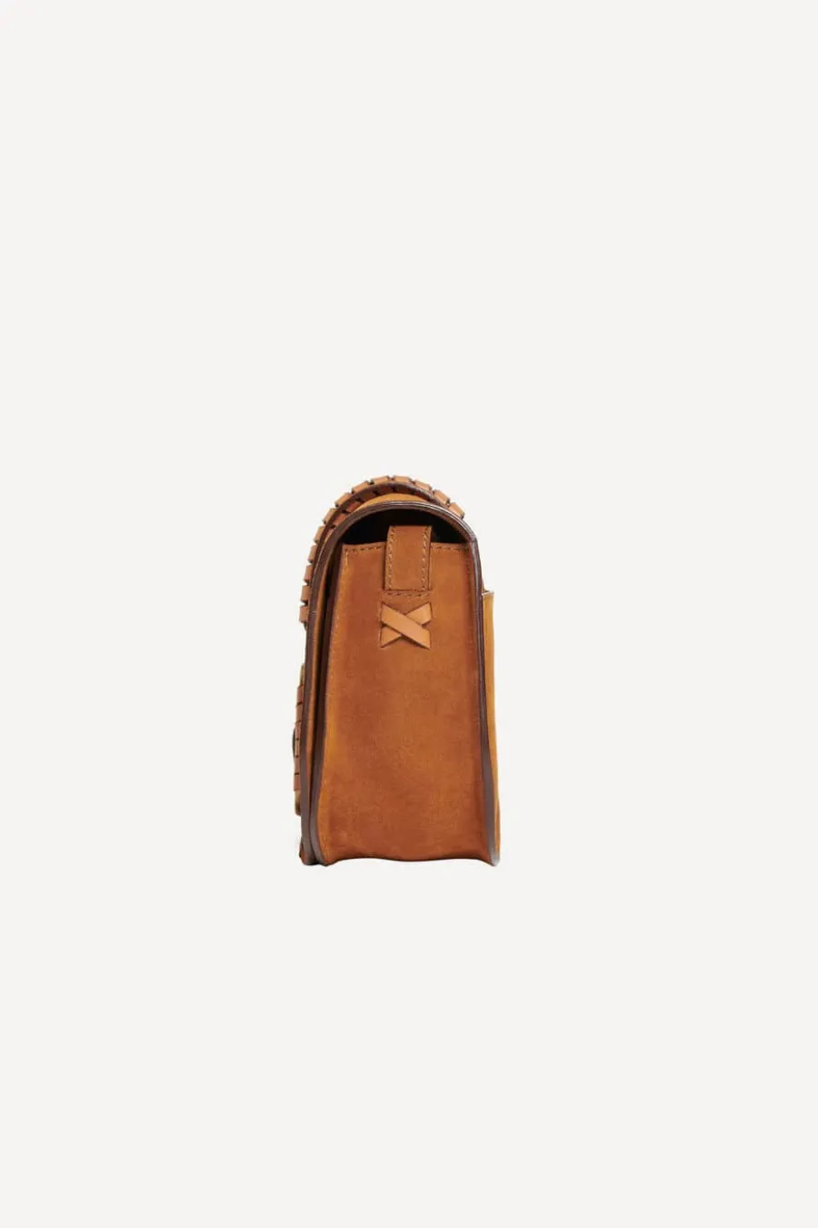 Ba&sh Teddy Shoulder Bag Cognac