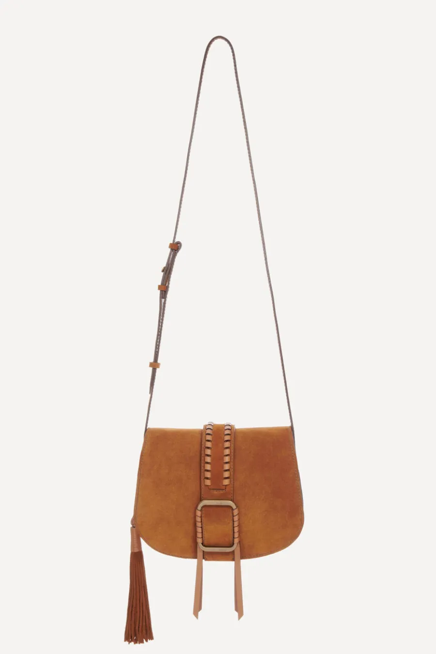 Ba&sh Teddy Shoulder Bag Cognac