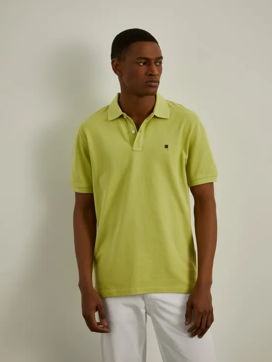 Basic regular fit polo shirt