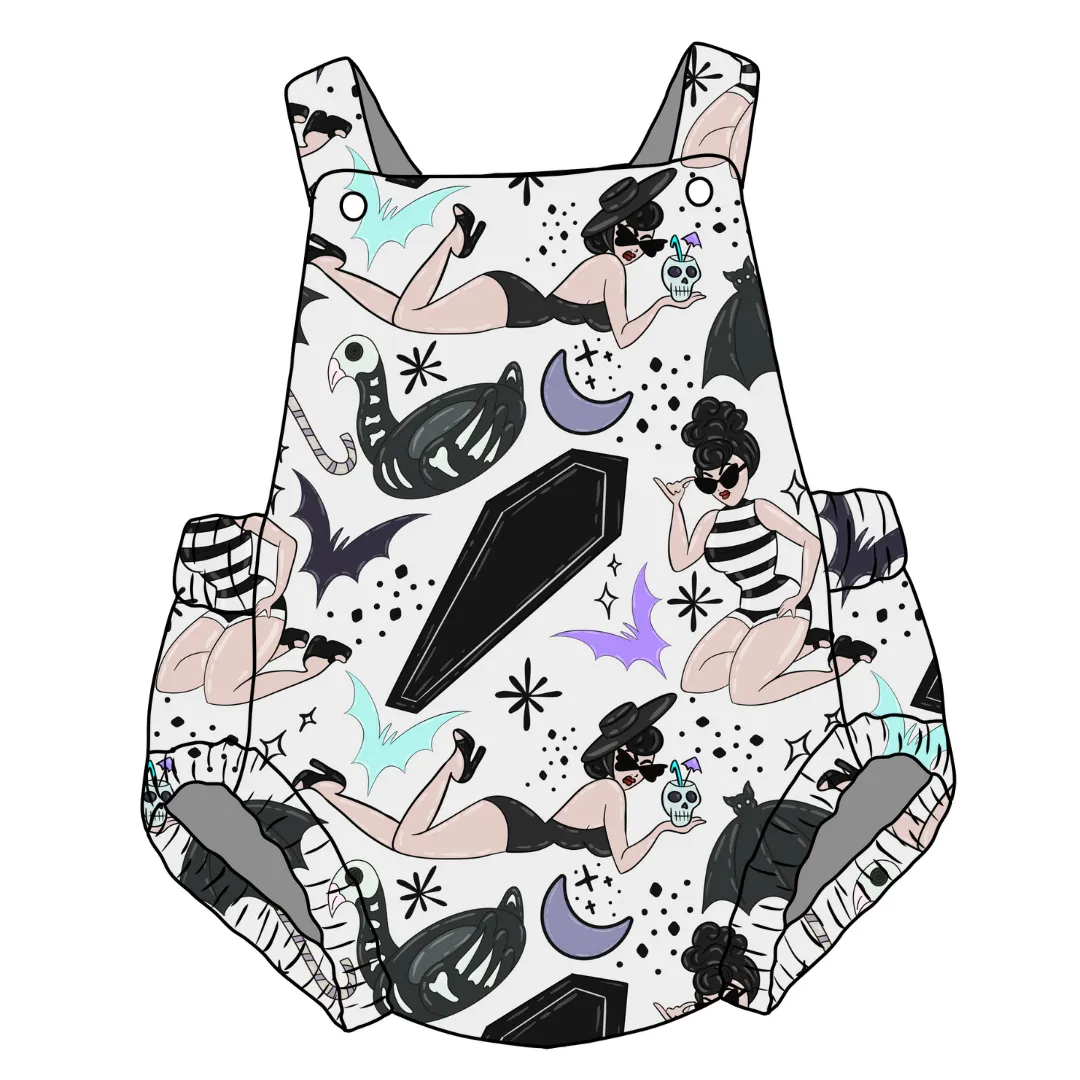 Beach Goth Unisex Baby Romper