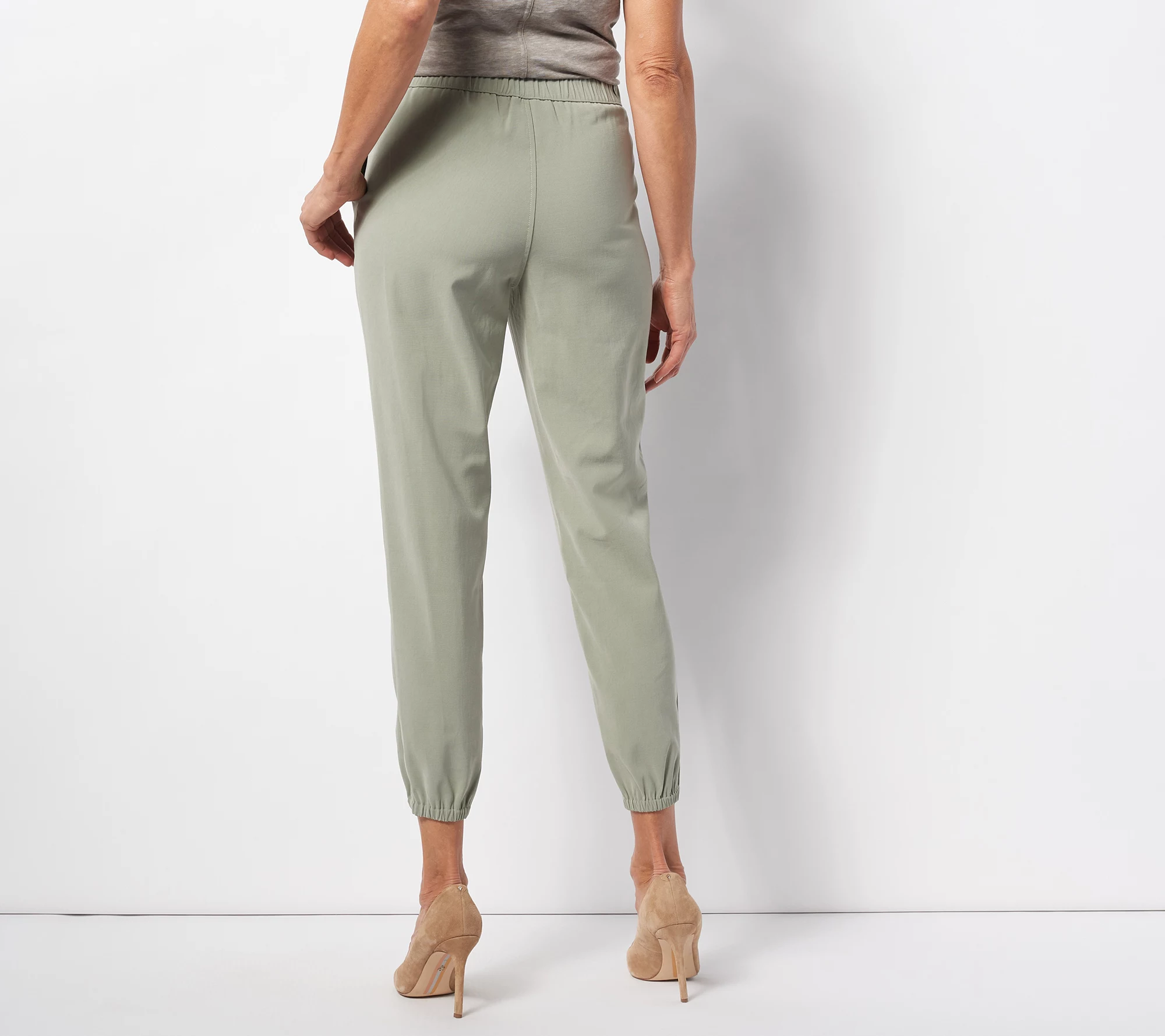 Belle by Kim Gravel Regular Stretch Sand Washed Joggers