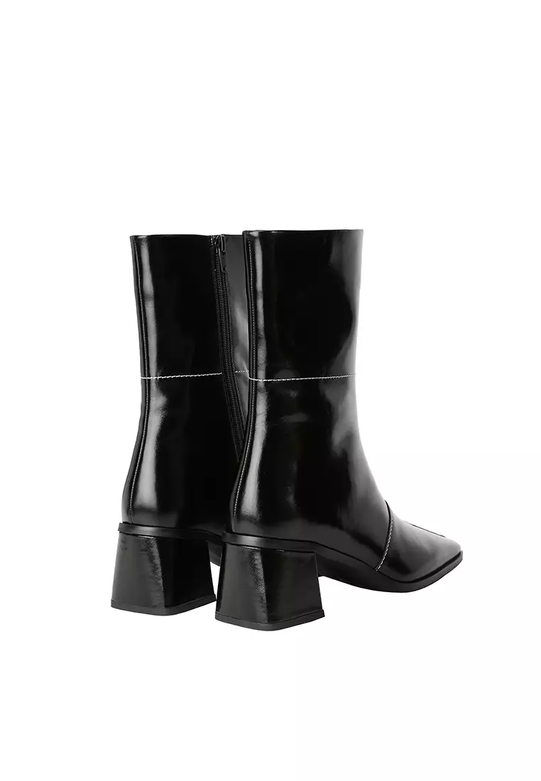 BERACAMY BERACAMY REGINA Diagonal Zip Boot - Beetle Black