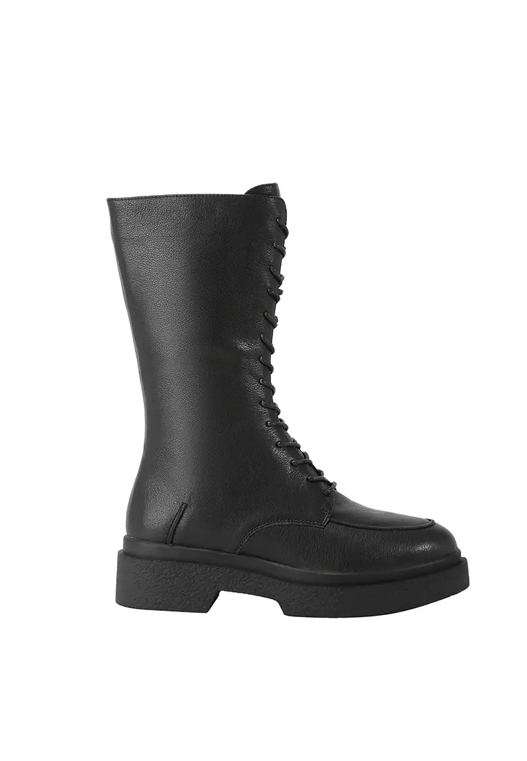 BERACAMY BERACAMY Tie Zip Boot - Beetle Black