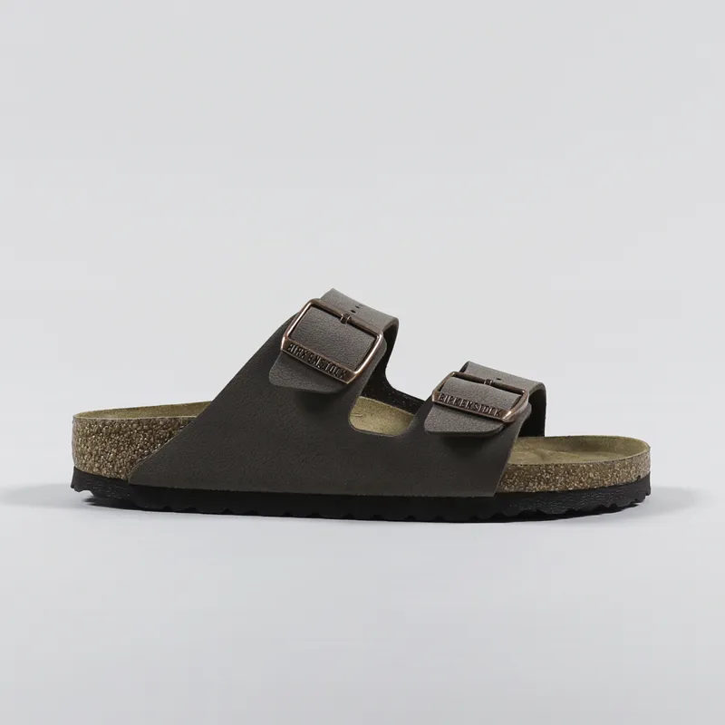 Birkenstock Womens Arizona Birko-Flor Nubuck Narrow Fit Sandals Mocha