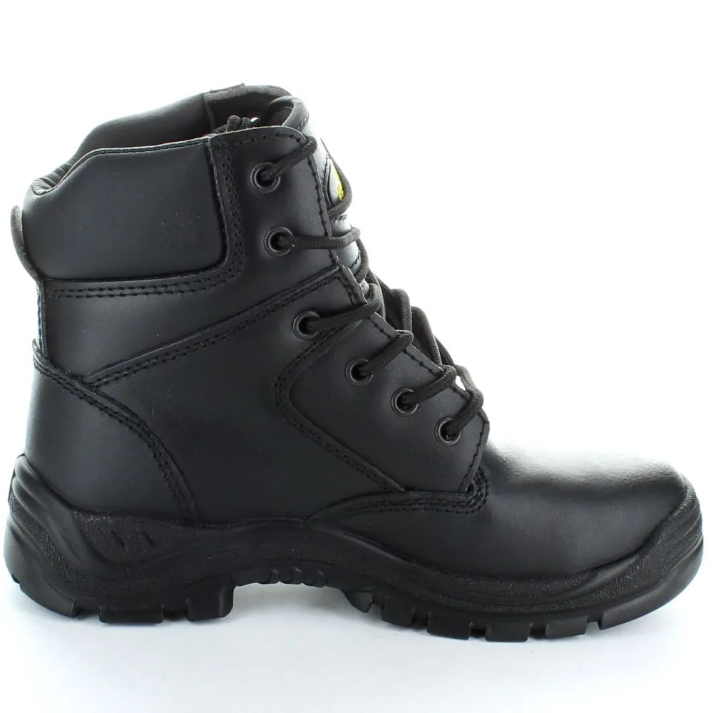 Black 6 Eyelet Safety Boot