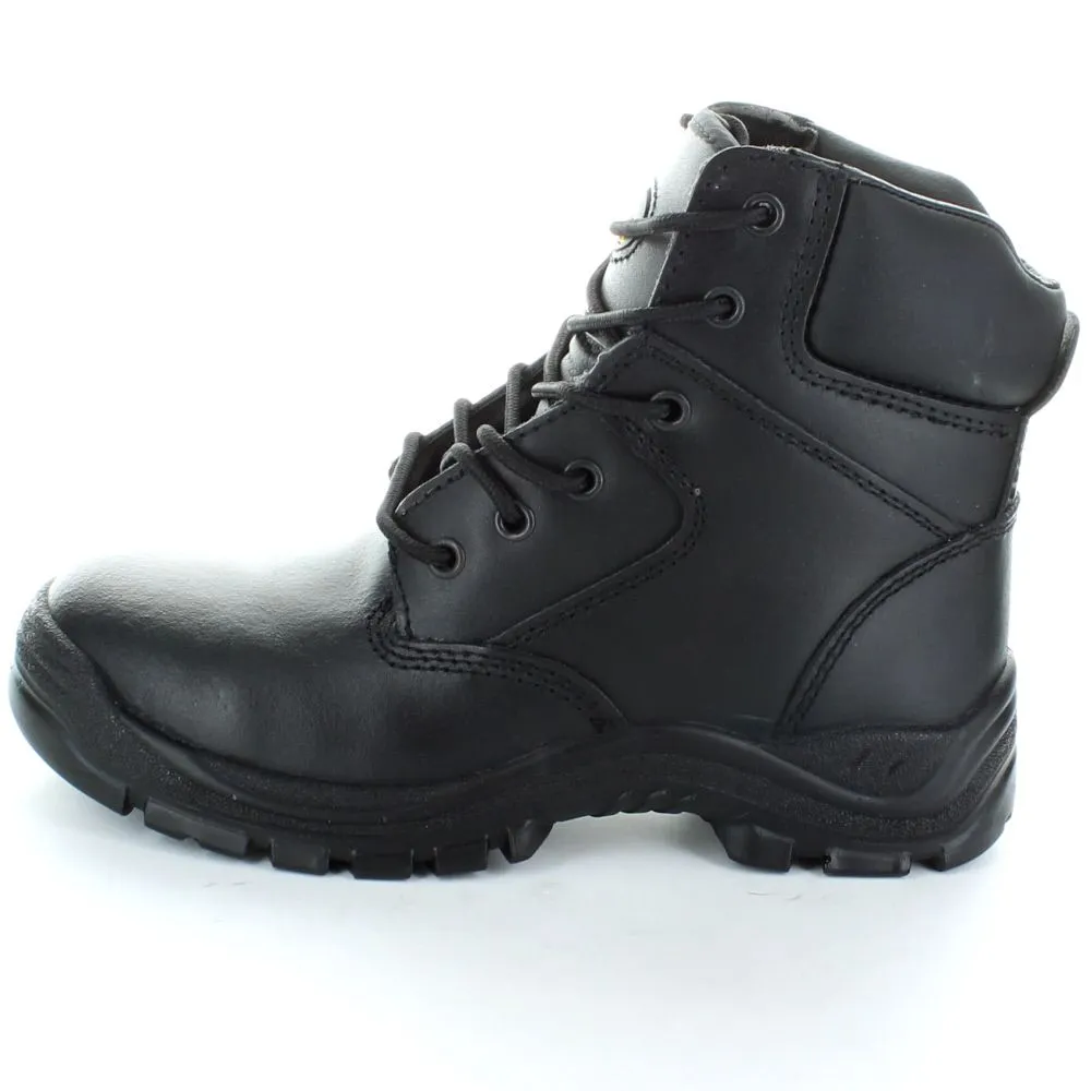 Black 6 Eyelet Safety Boot