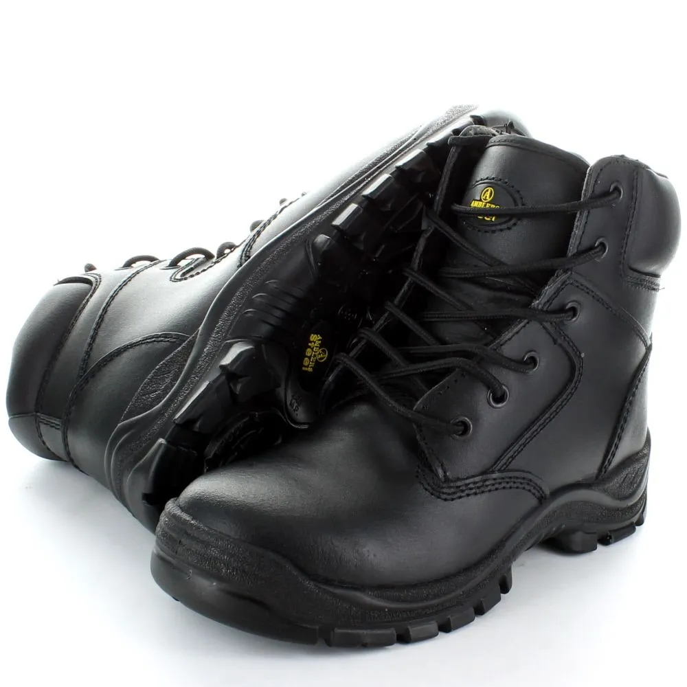 Black 6 Eyelet Safety Boot