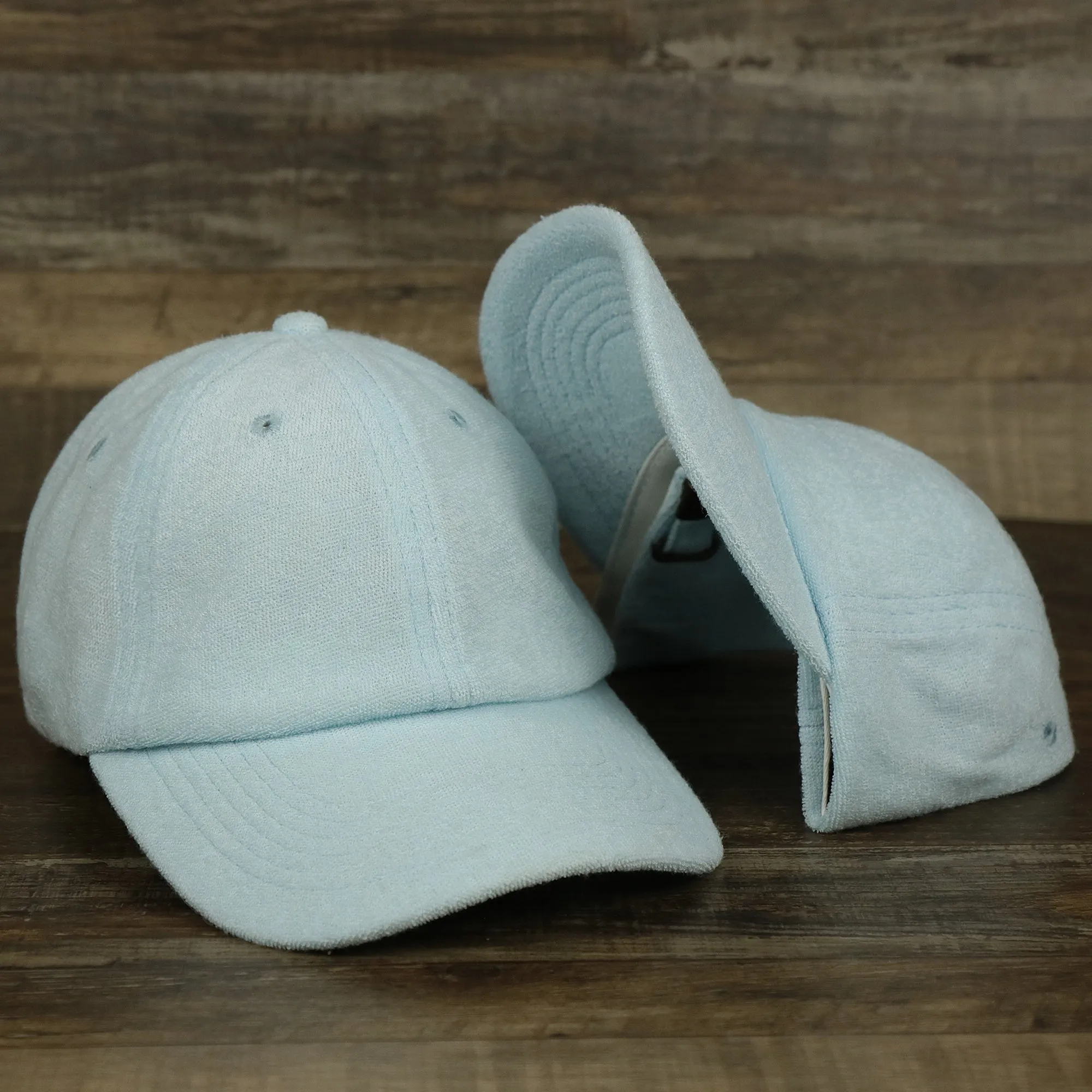 Blank Alice Blue Wash Cloth Baseball Hat | Light Blue Dad Hat